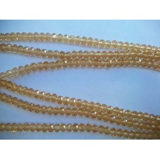 Chinese Crystal Uneven Rondelle 4mm x 6mm